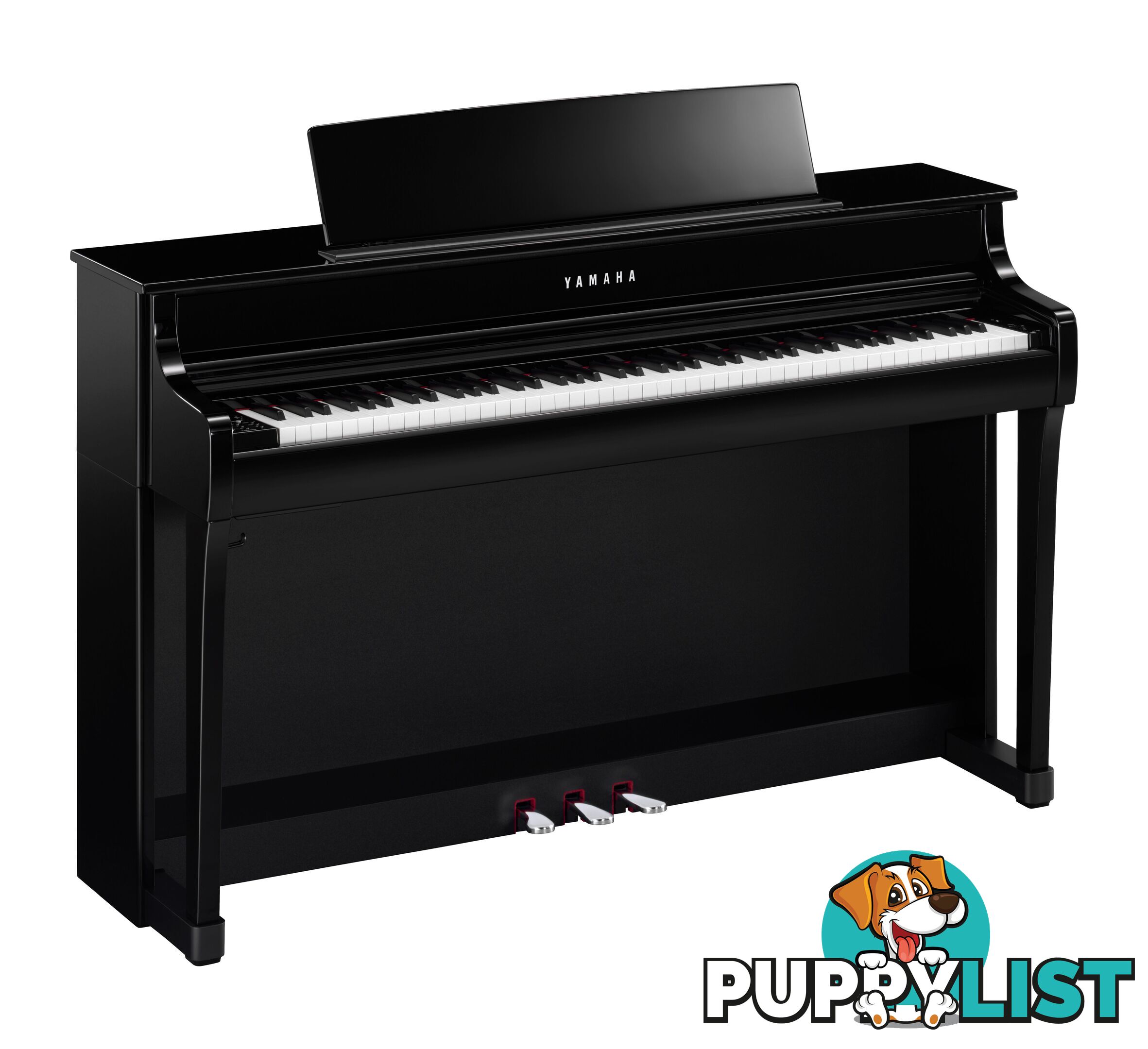 Yamaha Clavinova Digital Piano - CLP845 PE Polished Ebony with Matching Bench