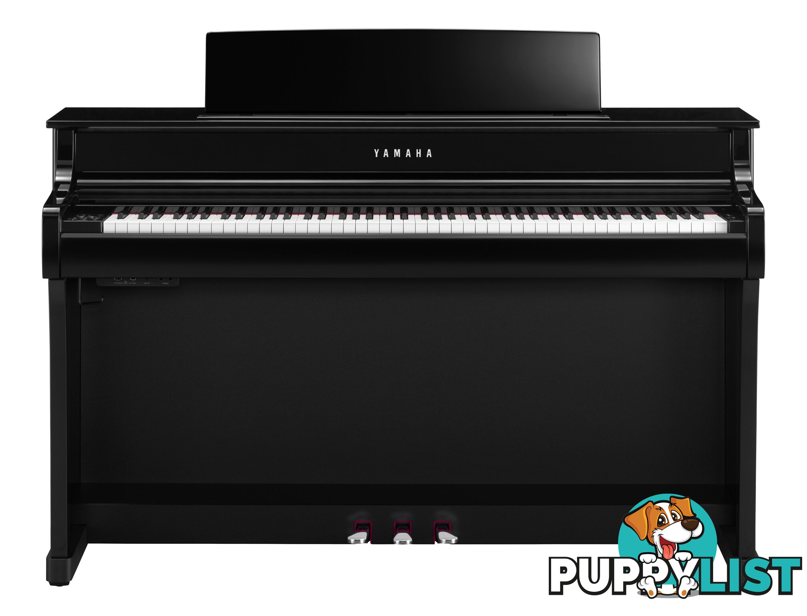 Yamaha Clavinova Digital Piano - CLP845 PE Polished Ebony with Matching Bench