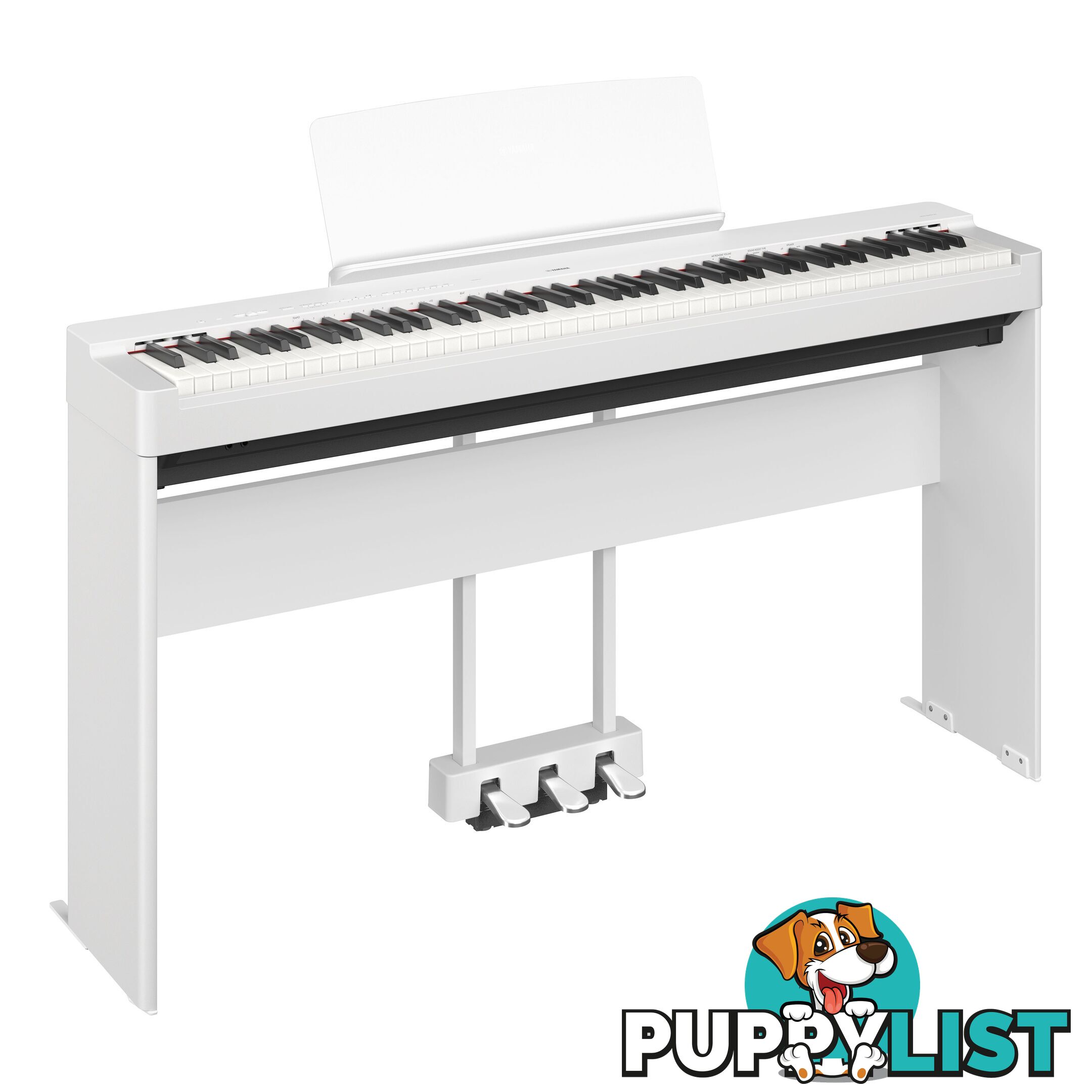 Yamaha L-200 White Stand for P-225 Portable Digital Piano