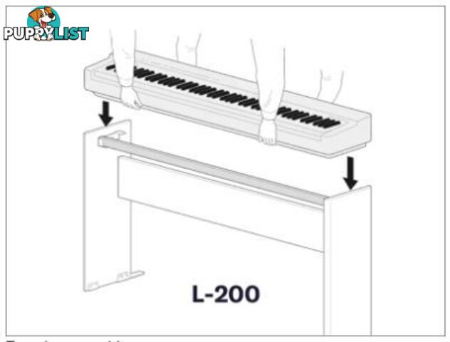 Yamaha L-200 White Stand for P-225 Portable Digital Piano