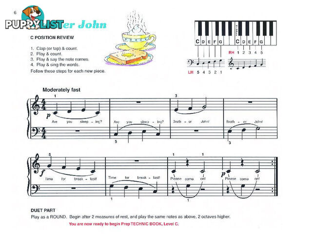 Alfred's Basic Piano Prep Course: Lesson bk C