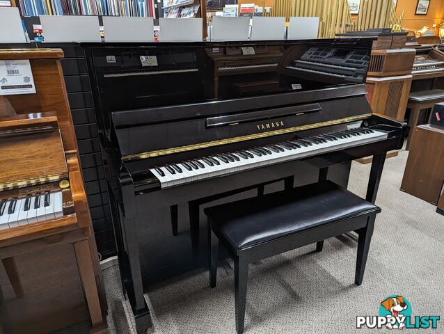 Yamaha 121cm Upright Piano  T121 in Polished Ebony