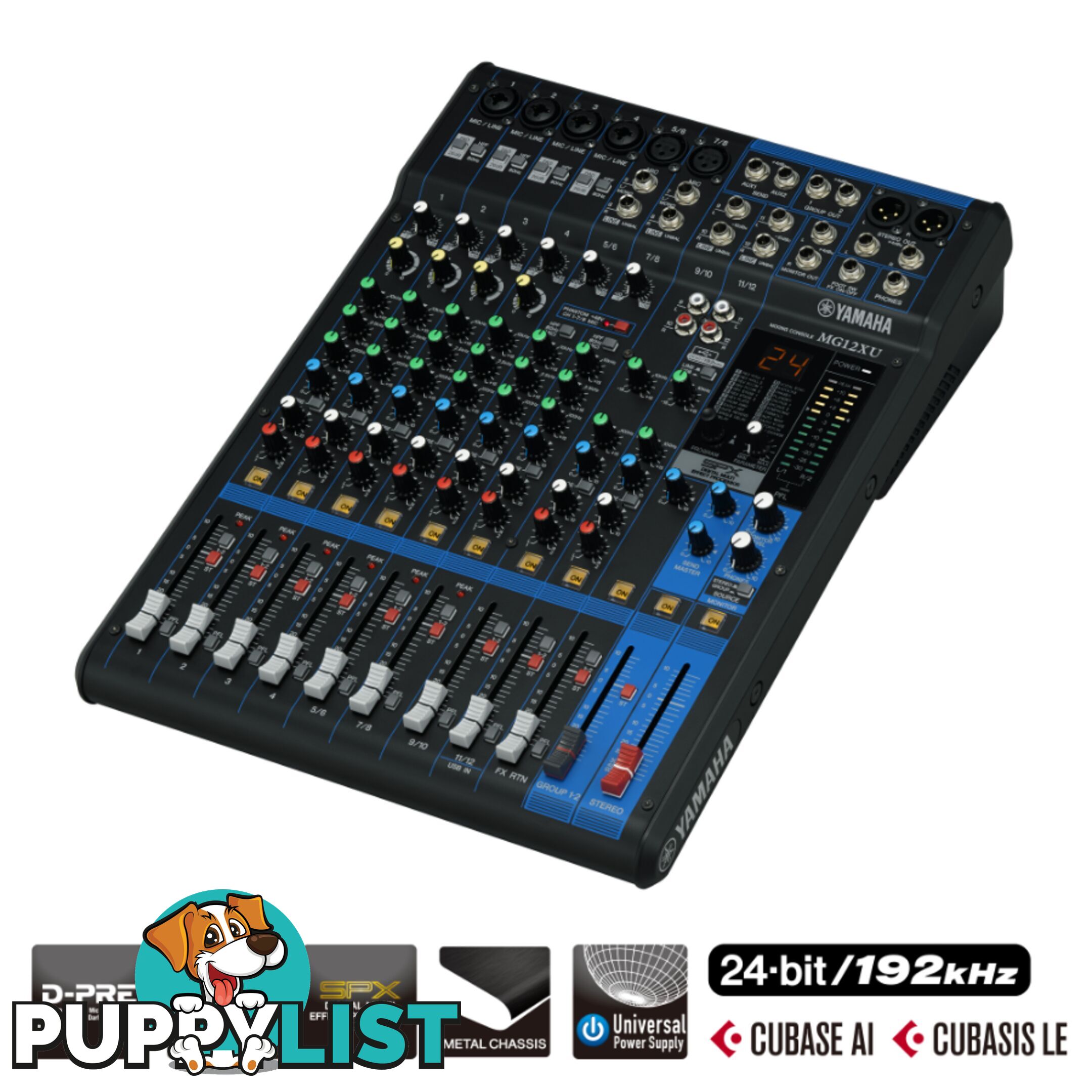 Yamaha MG12 12-Channel Mixing Console PA 