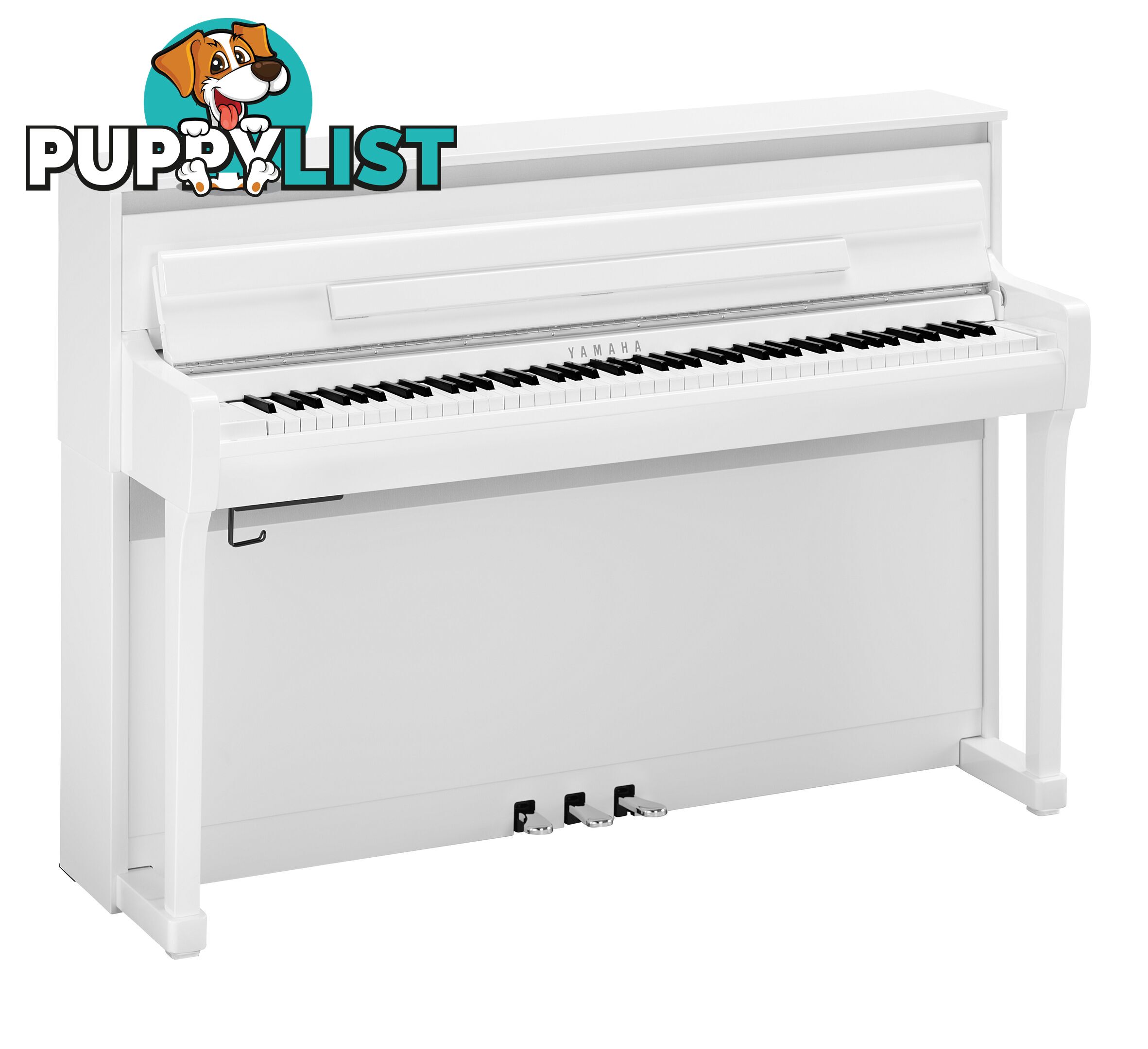 Yamaha Clavinova Digital Piano - CLP885WH -Polished White with Matching Bench