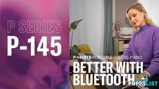Yamaha P145 BT Portable Digital Piano - NOW WITH BLUETOOTH AUDIO