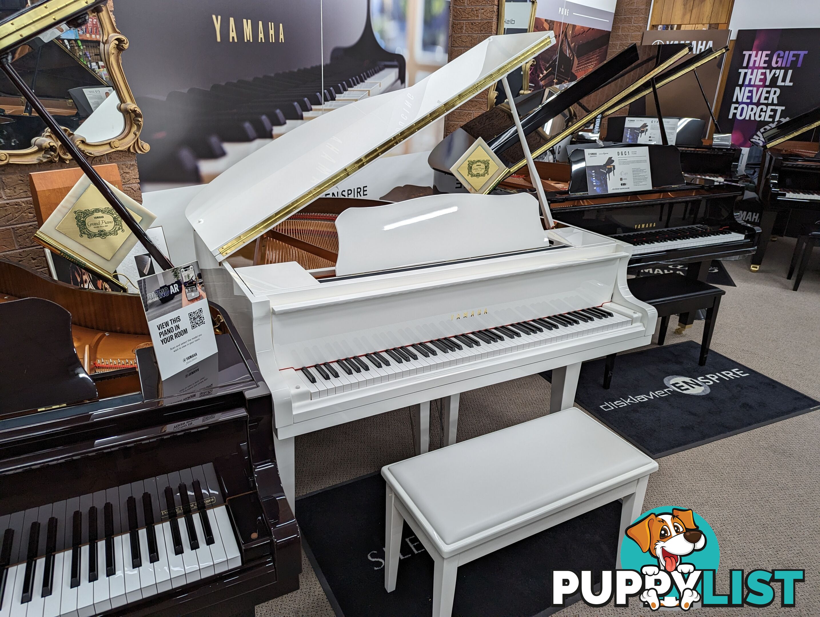 Yamaha GB1K Baby Grand Piano in White ! (Just arrived! And very rare!)