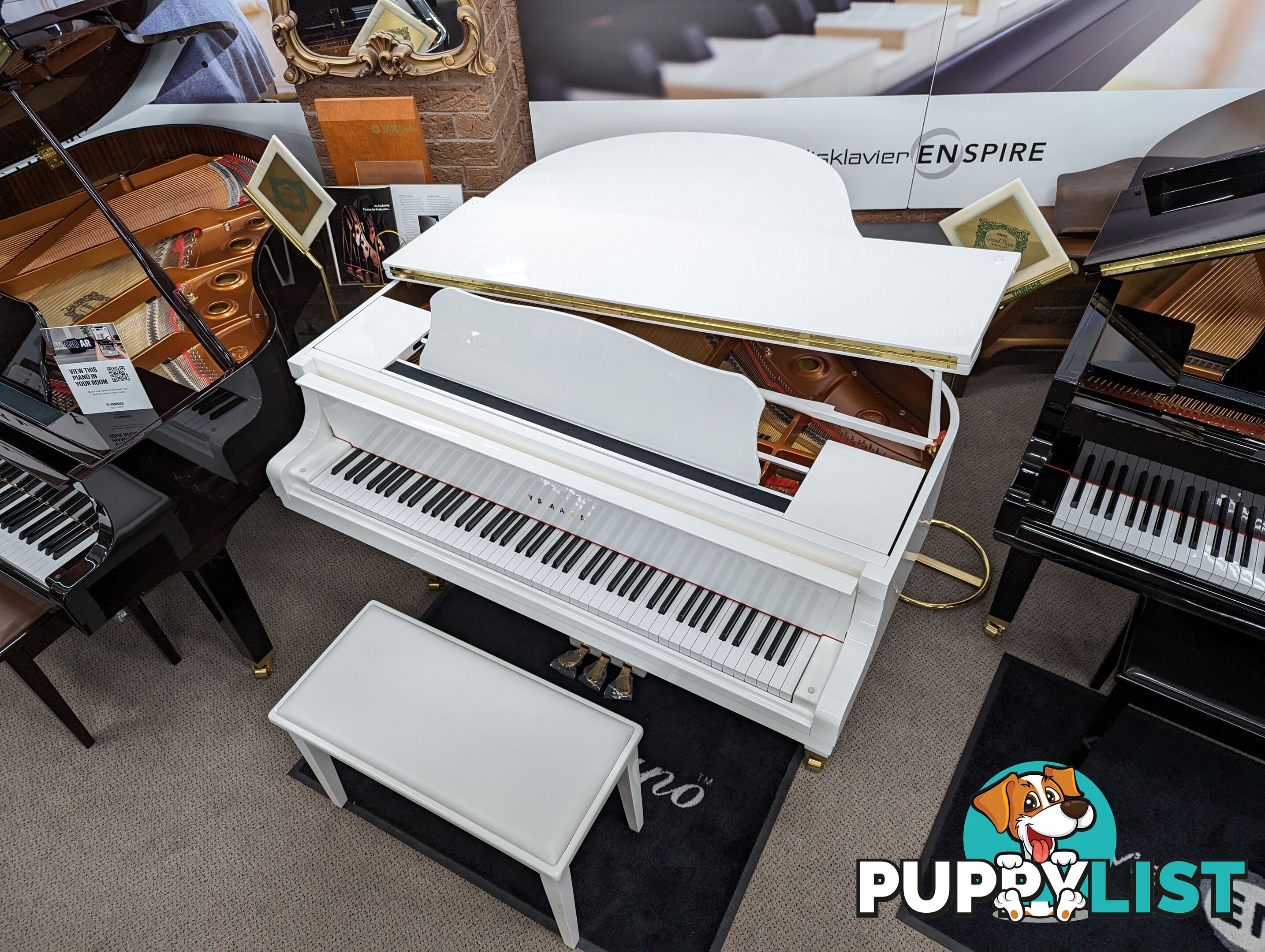 Yamaha GB1K Baby Grand Piano in White ! (Just arrived! And very rare!)