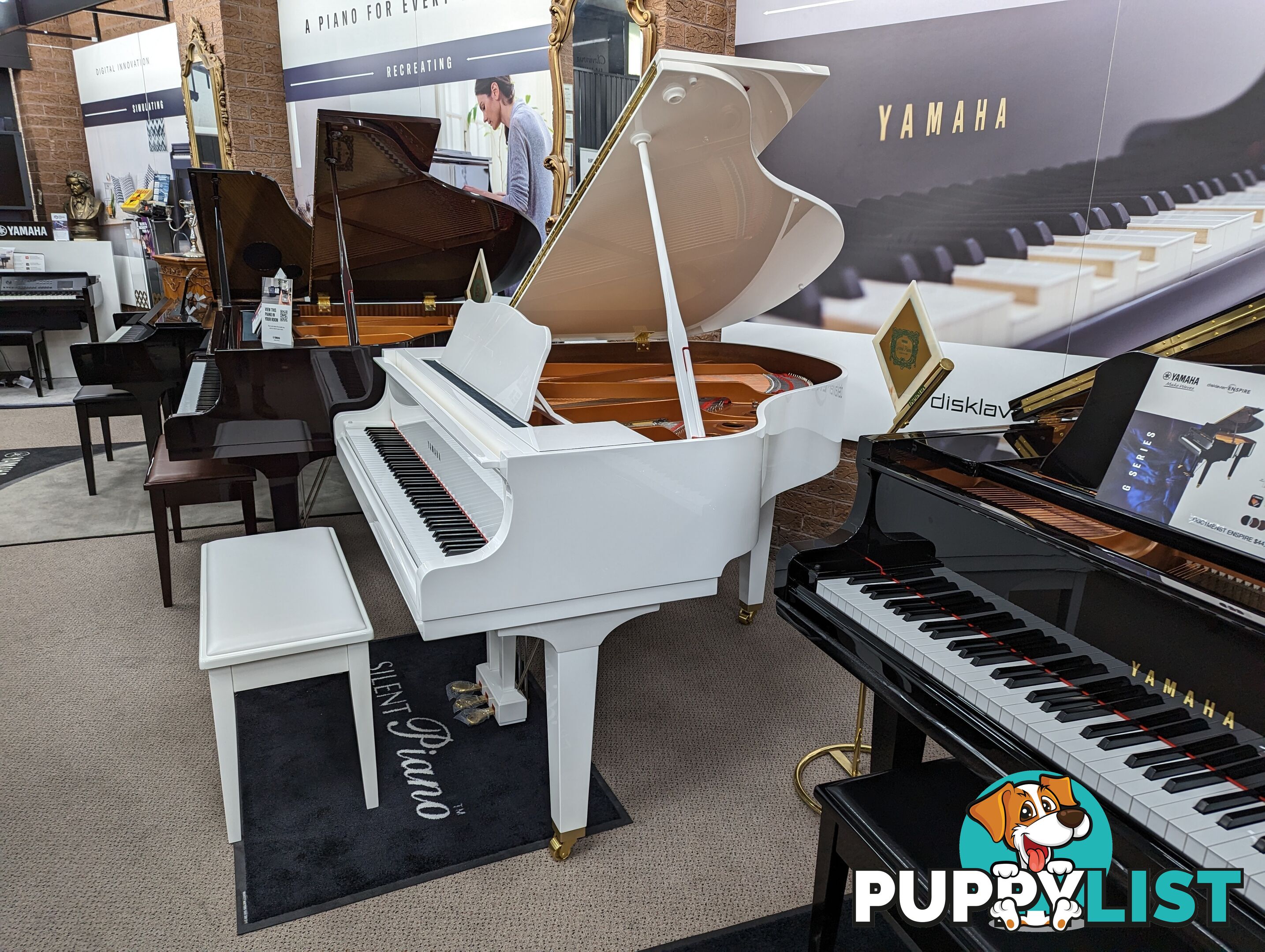 Yamaha GB1K Baby Grand Piano in White ! (Just arrived! And very rare!)