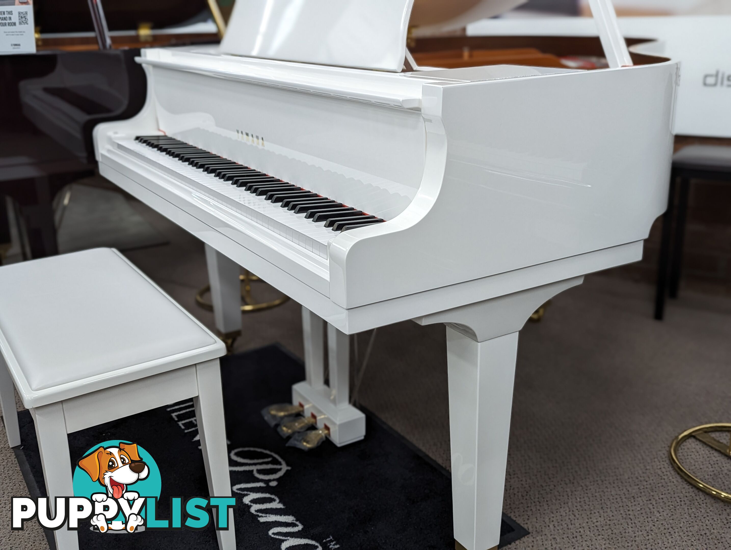 Yamaha GB1K Baby Grand Piano in White ! (Just arrived! And very rare!)