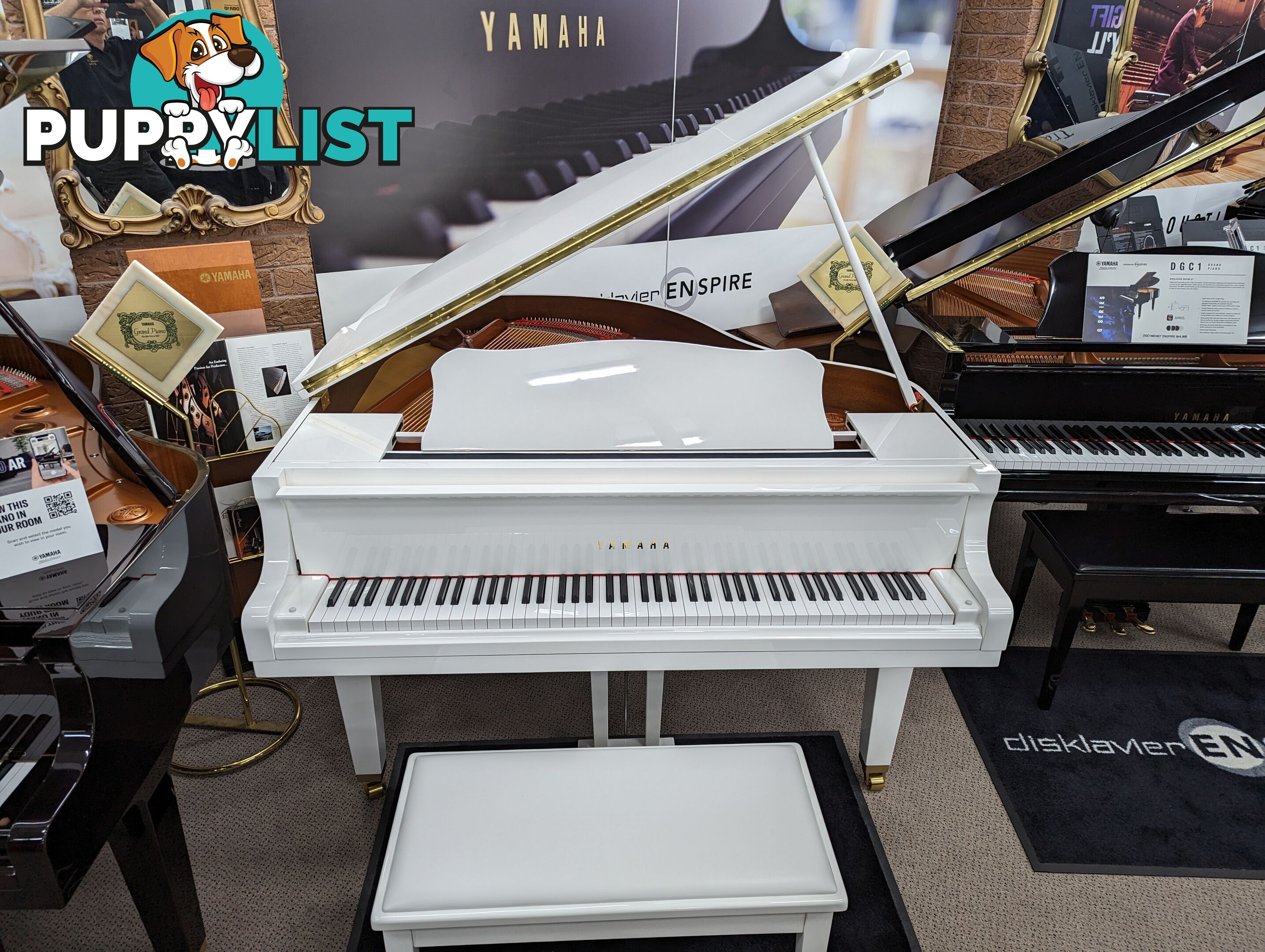 Yamaha GB1K Baby Grand Piano in White ! (Just arrived! And very rare!)