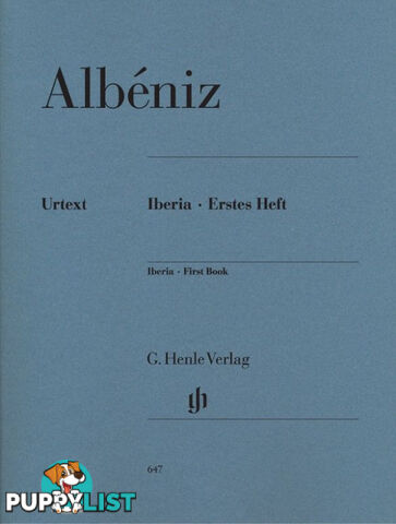 Isaac Albeniz:  Iberia  First Book  (piano) HN647