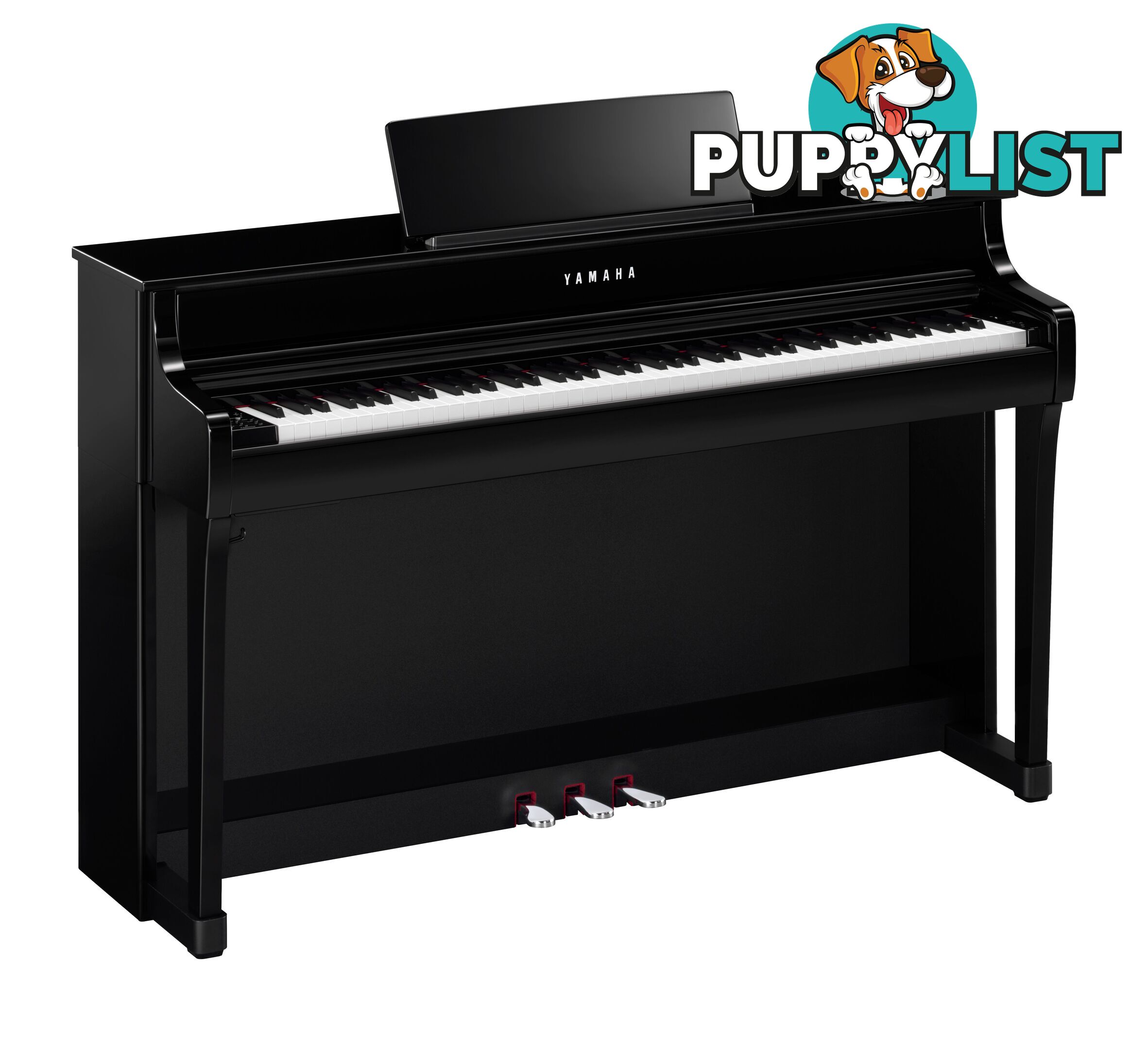 Yamaha Clavinova Digital Piano - CLP835 PE- Polished Ebony with Matching Bench