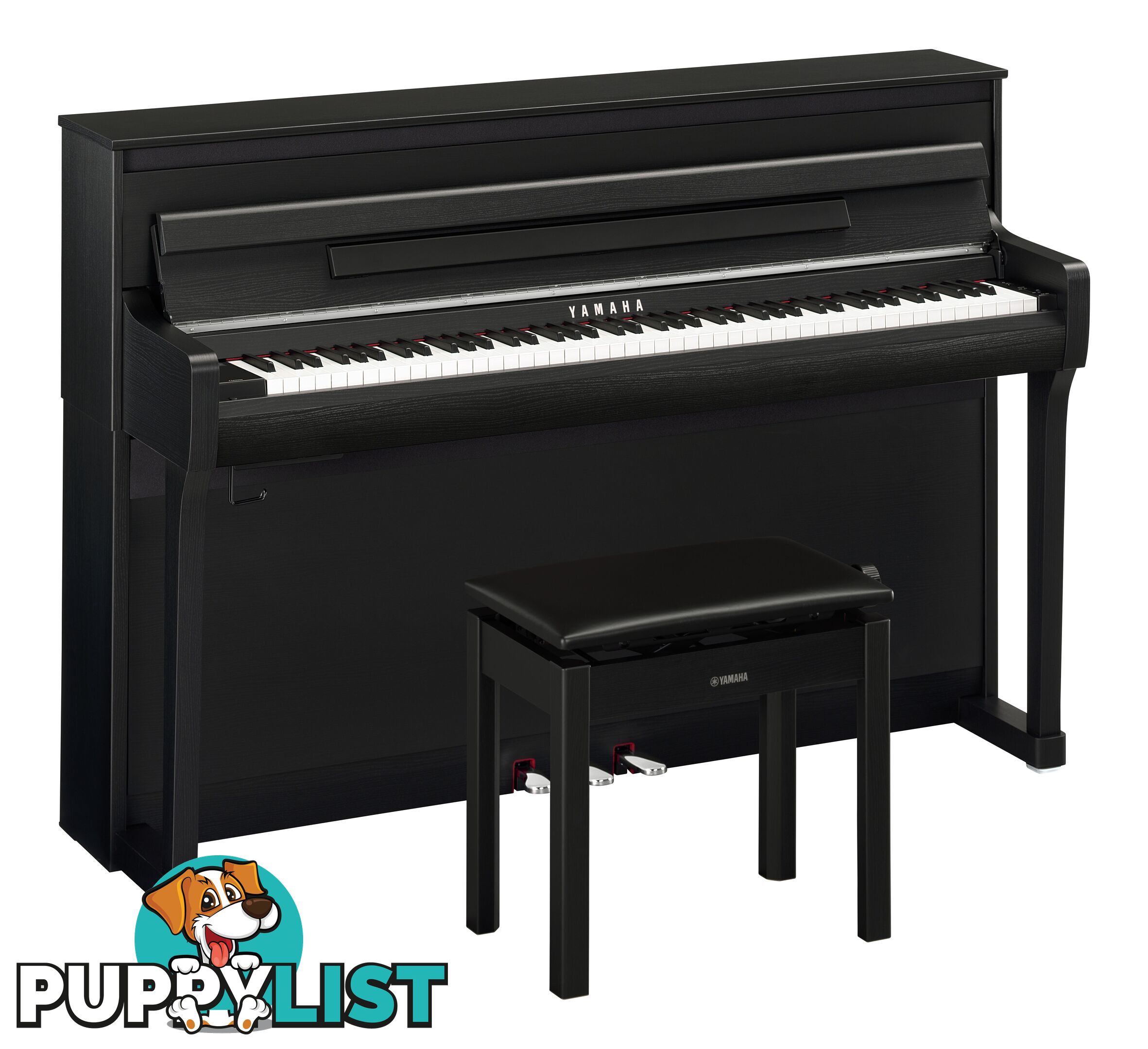 Yamaha Clavinova Digital Piano - CLP885 B-Black Matt with Matching Bench