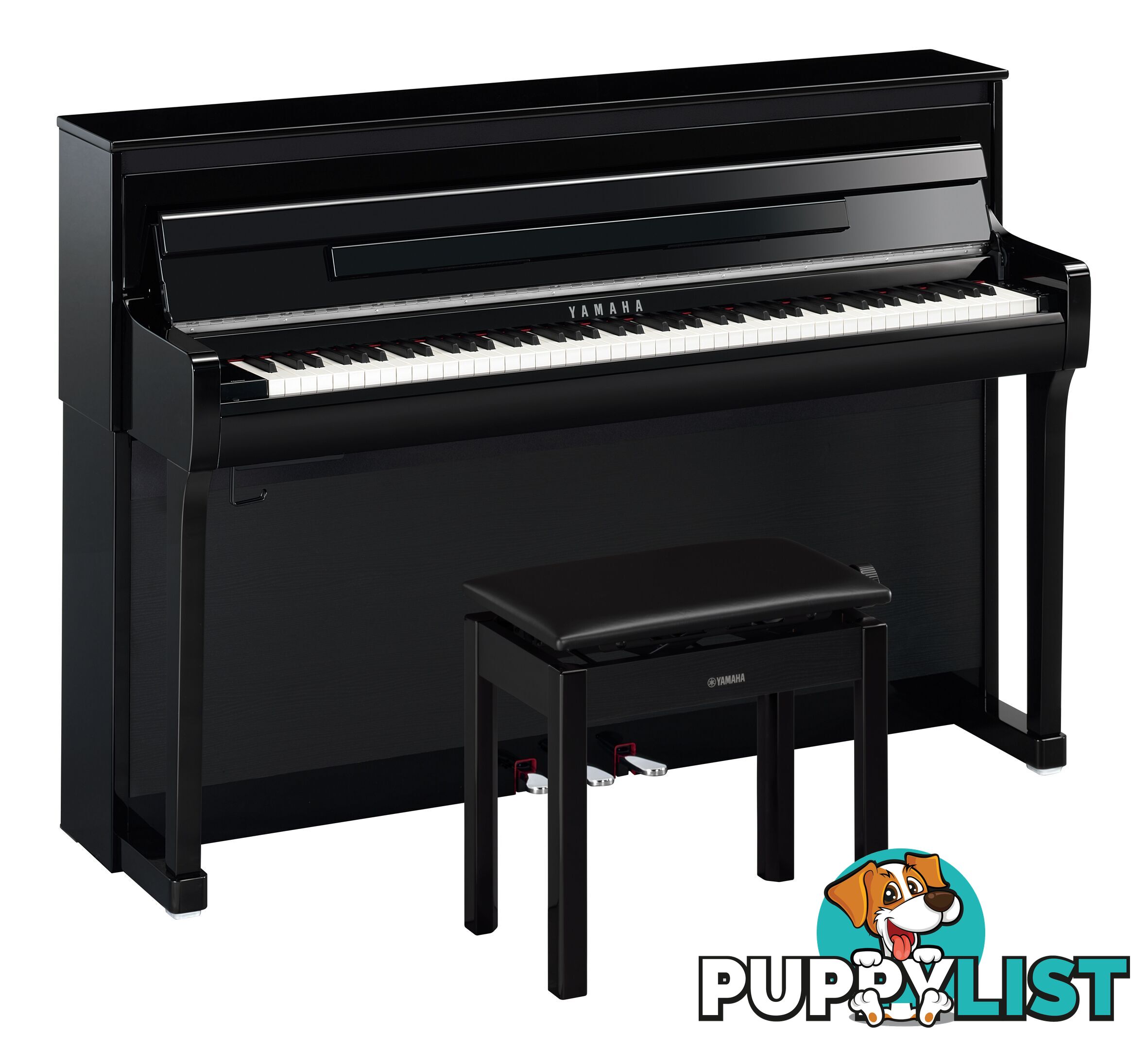 Yamaha Clavinova Digital Piano - CLP885 B-Black Matt with Matching Bench