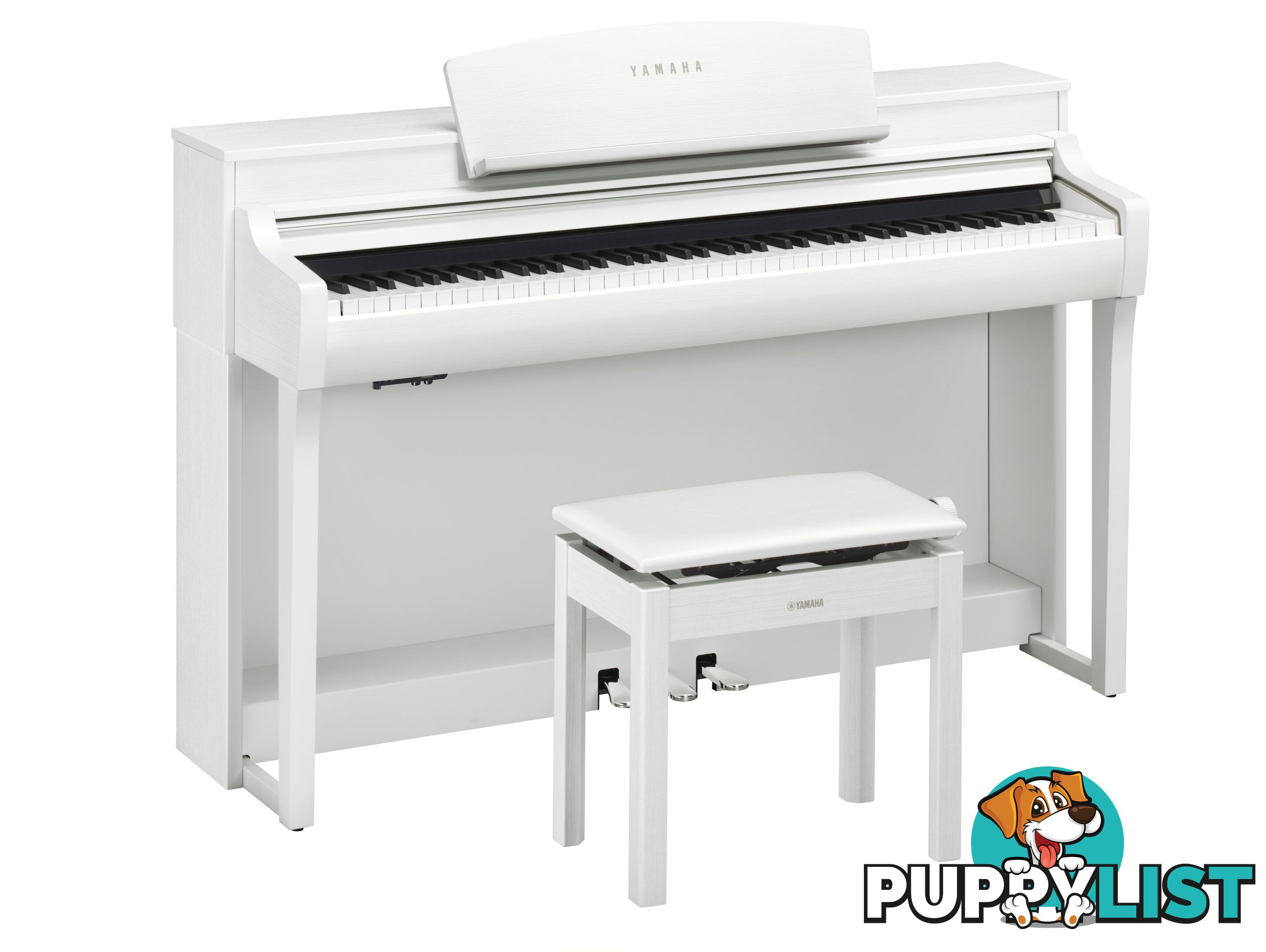 Yamaha Clavinova CSP-255 Digital Piano, White