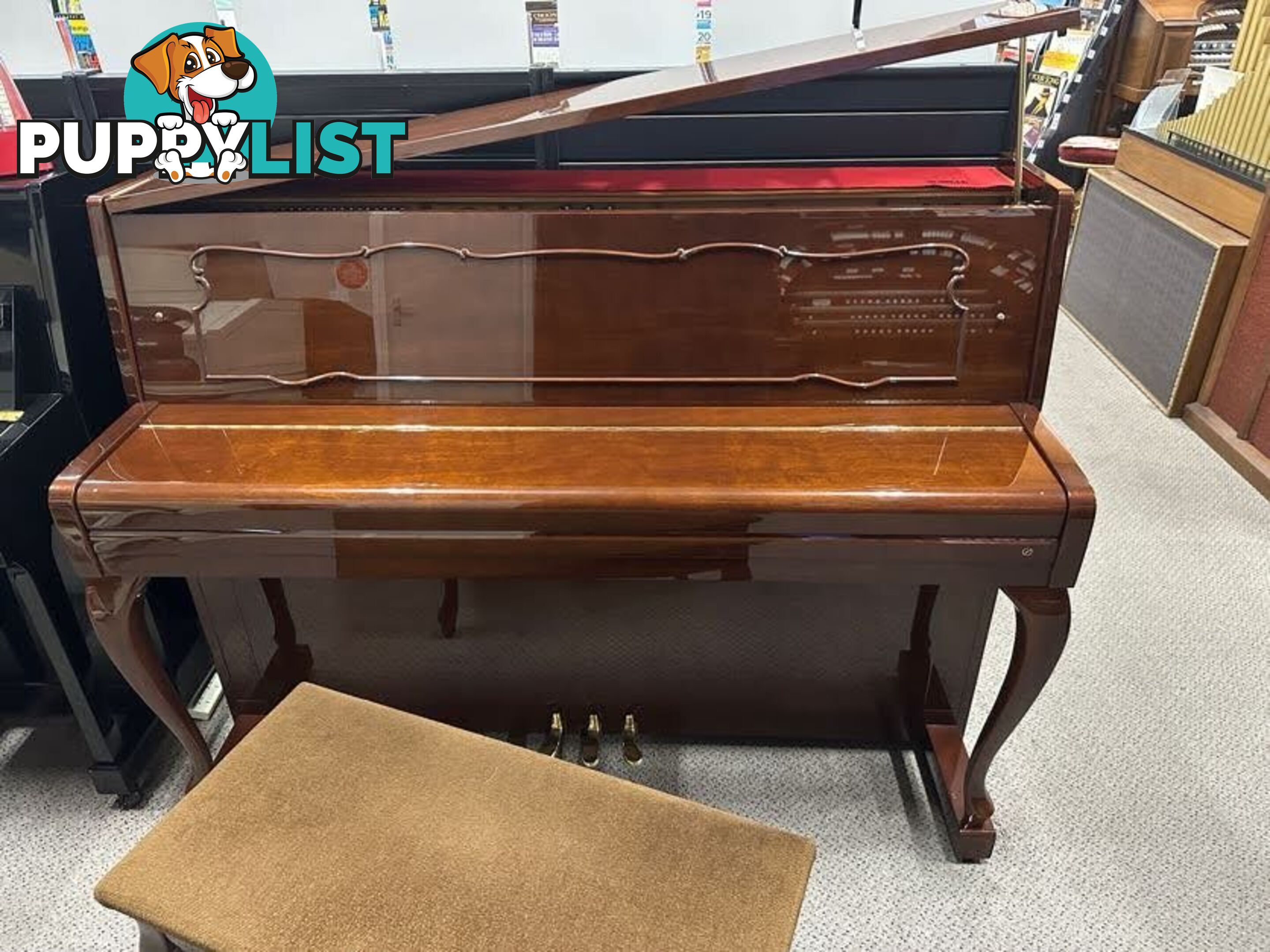 Kawai C107M Upright Piano ? Polished Mahogany Finish