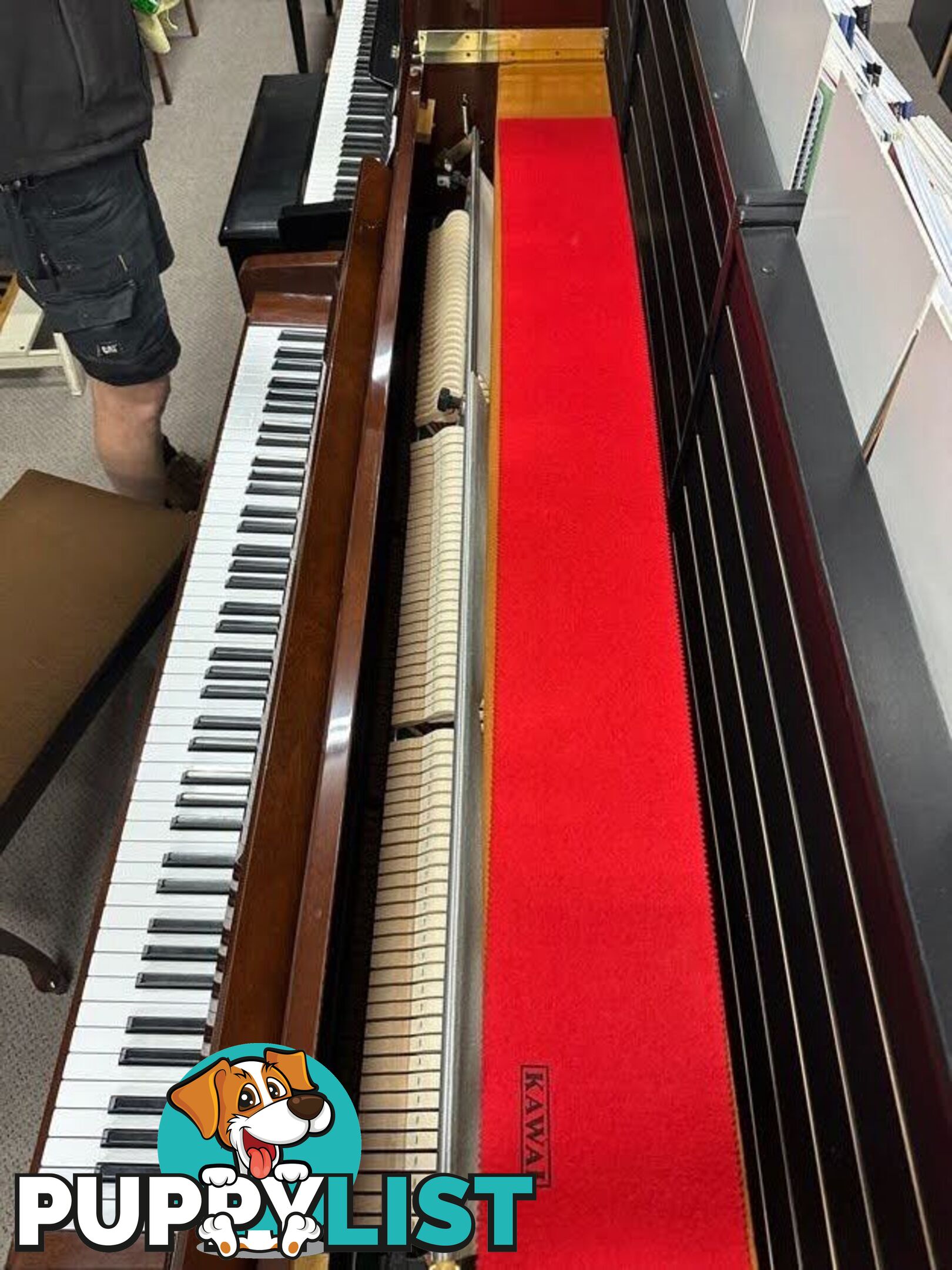 Kawai C107M Upright Piano ? Polished Mahogany Finish
