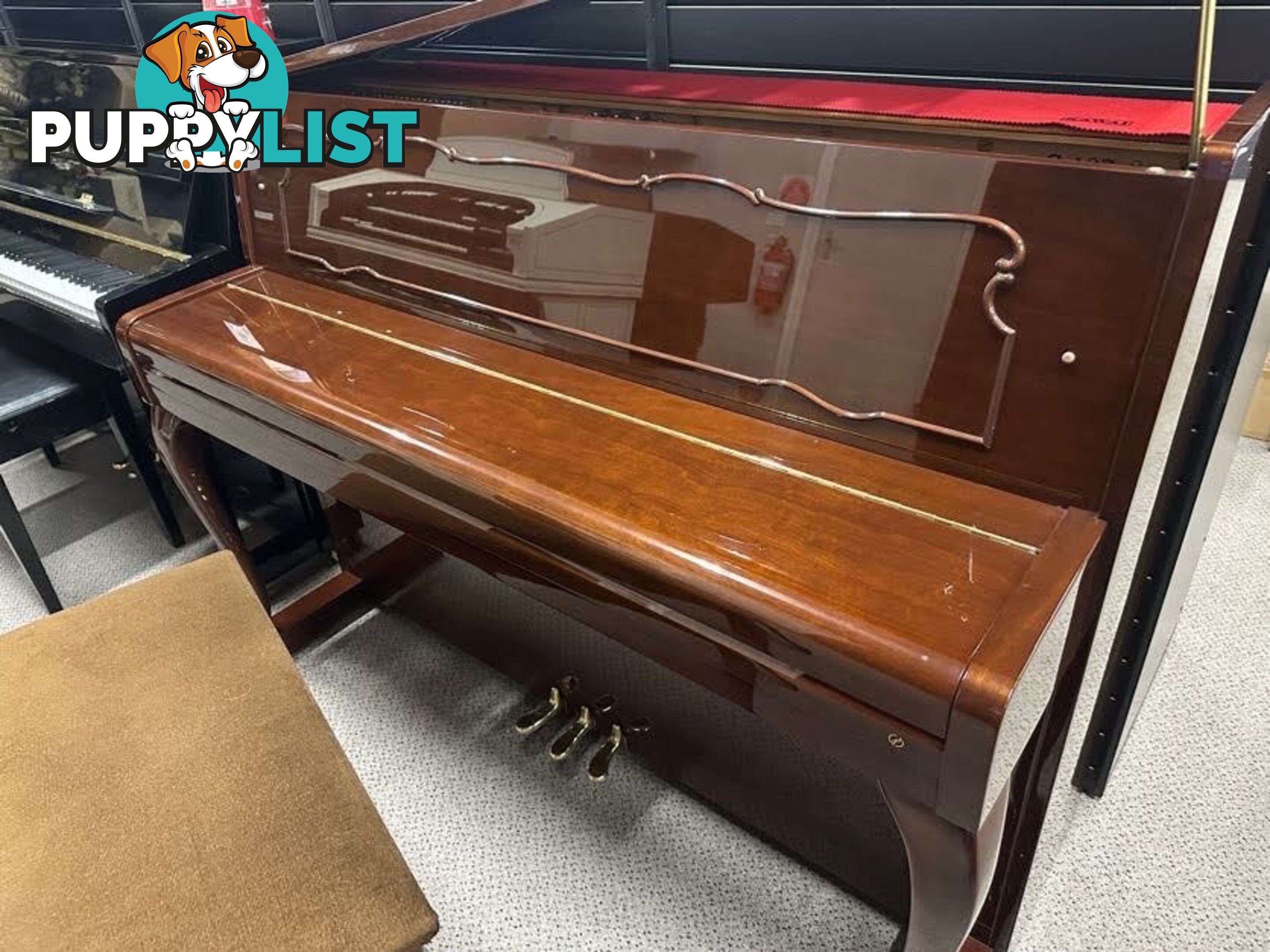 Kawai C107M Upright Piano ? Polished Mahogany Finish