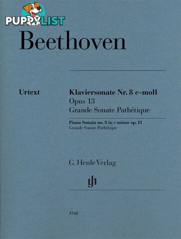 Beethoven - Piano Sonata no. 8 c minor op. 13 (Grande Sonata Pathetique) HN1348