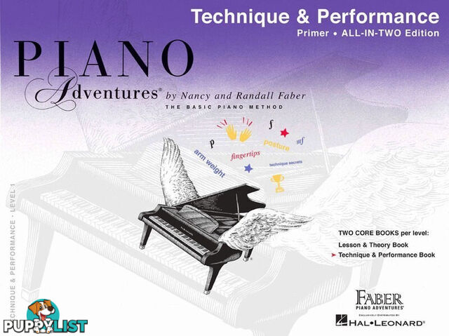 Piano Adventures All-In-Two Primer Level Technique & Performance Book