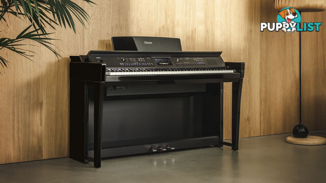 Yamaha Clavinova CVP905 PE Digital Piano Polished Ebony with Matching Bench CVP900 series