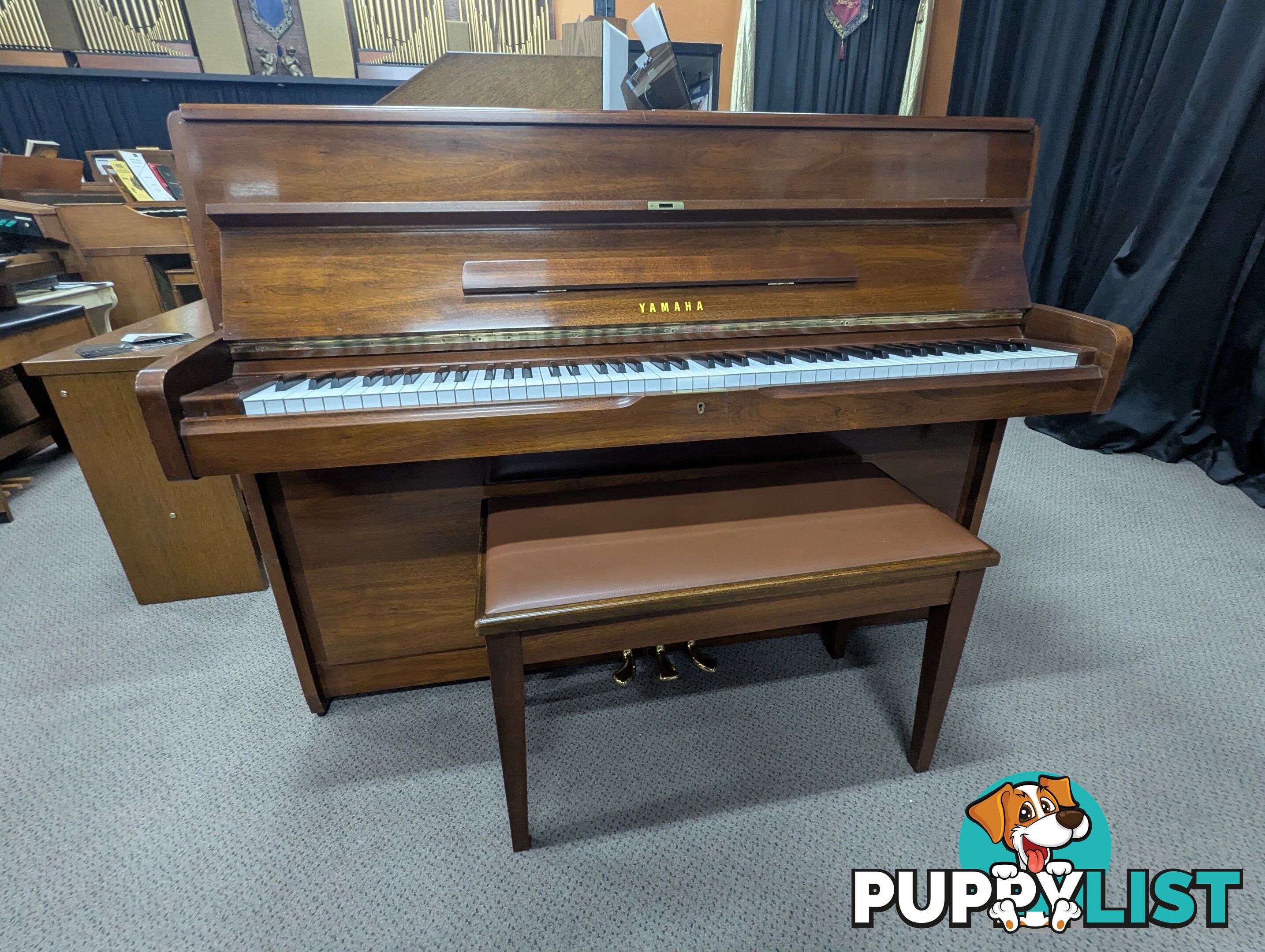 Yamaha M1A Dark Walnut Polish Upright Acoustic Piano