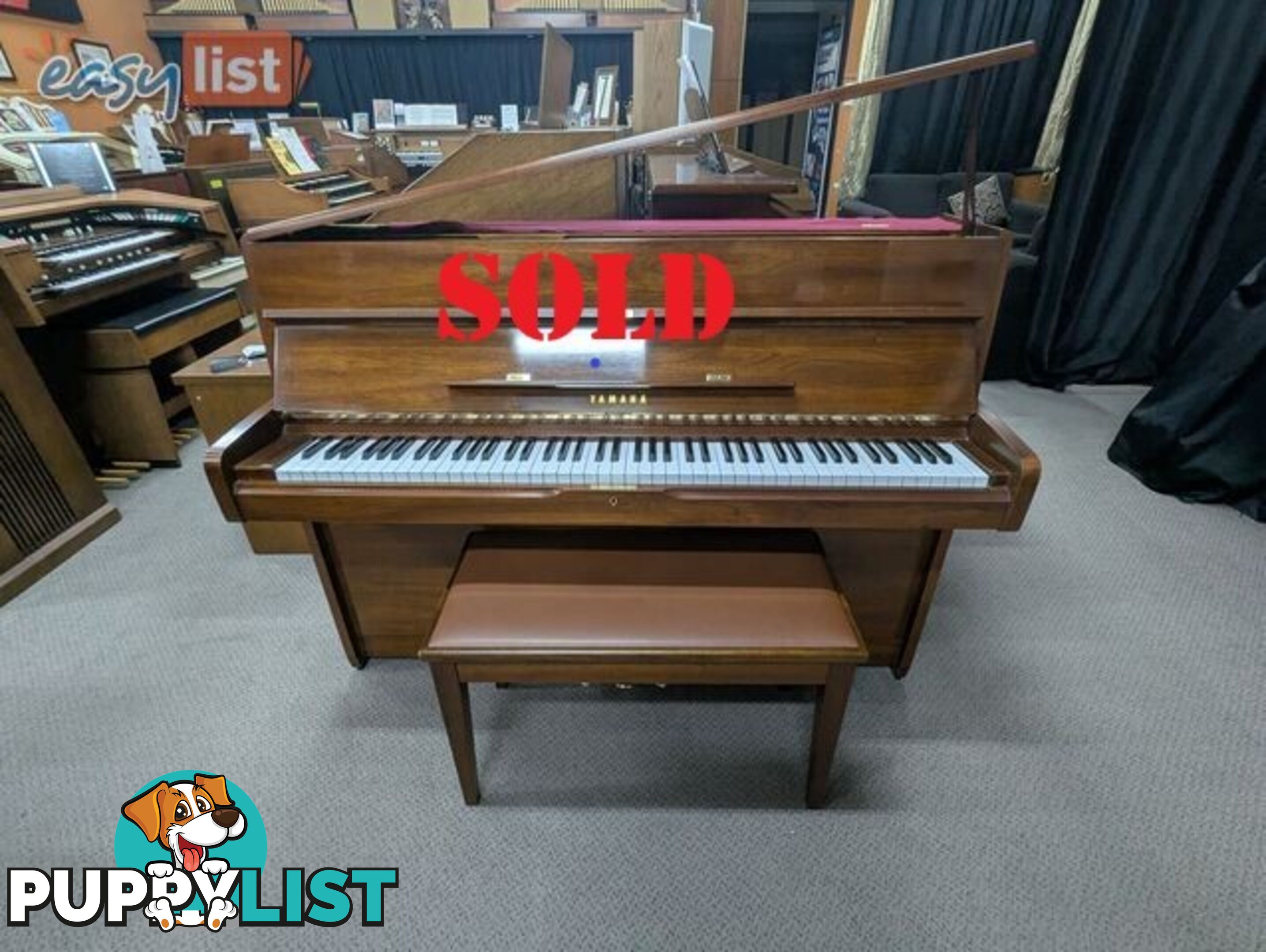 Yamaha M1A Dark Walnut Polish Upright Acoustic Piano