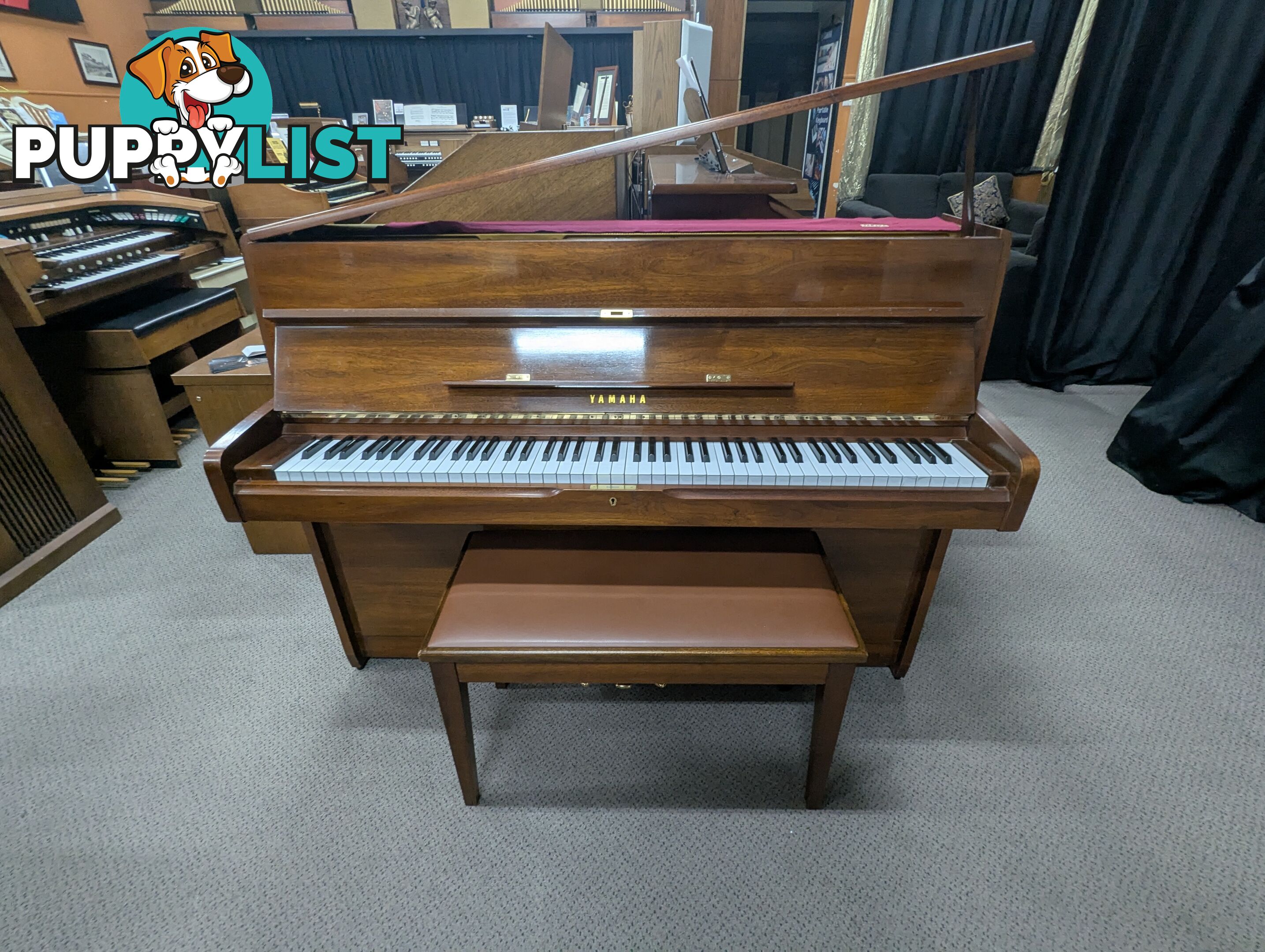 Yamaha M1A Dark Walnut Polish Upright Acoustic Piano