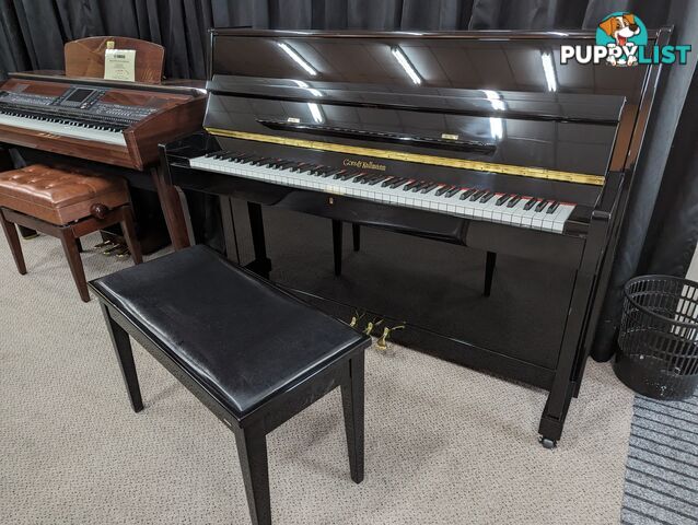 Gors & Kallmann 108cm Studio Upright Ebony Polished Piano