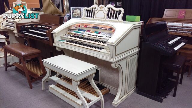 Wurlitzer Theatre Organ 950TA Deluxe Ivory & Gold Finish