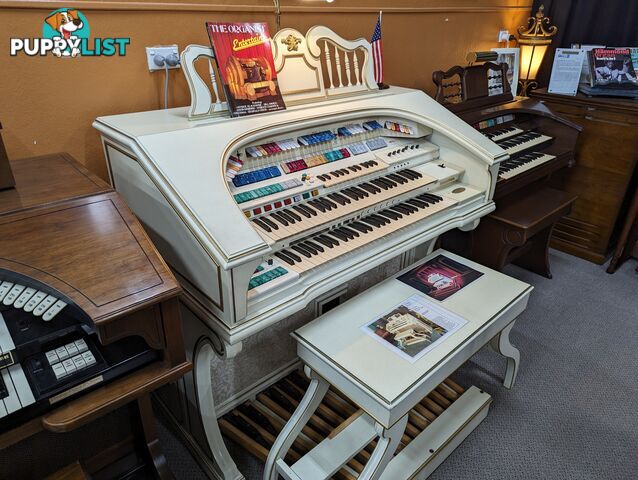 Wurlitzer Theatre Organ 950TA Deluxe Ivory & Gold Finish