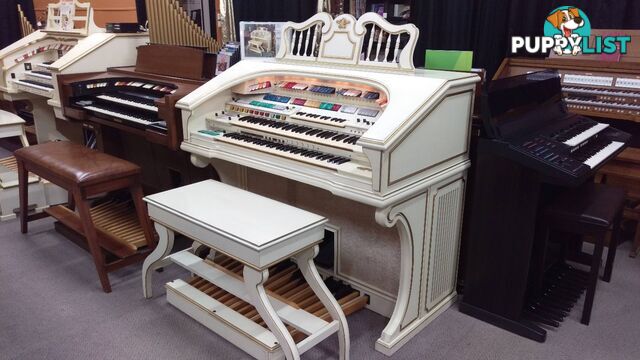 Wurlitzer Theatre Organ 950TA Deluxe Ivory & Gold Finish