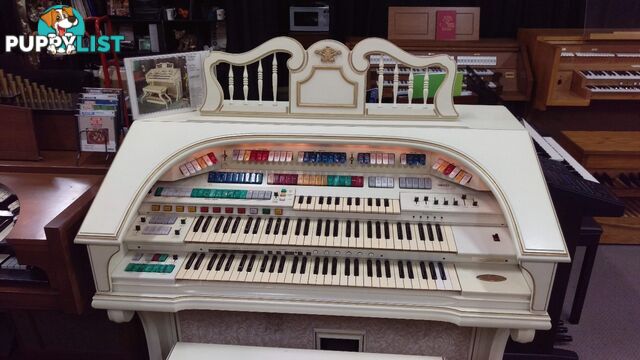 Wurlitzer Theatre Organ 950TA Deluxe Ivory & Gold Finish