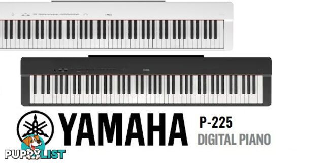 Yamaha P225 Black Portable Digital Piano