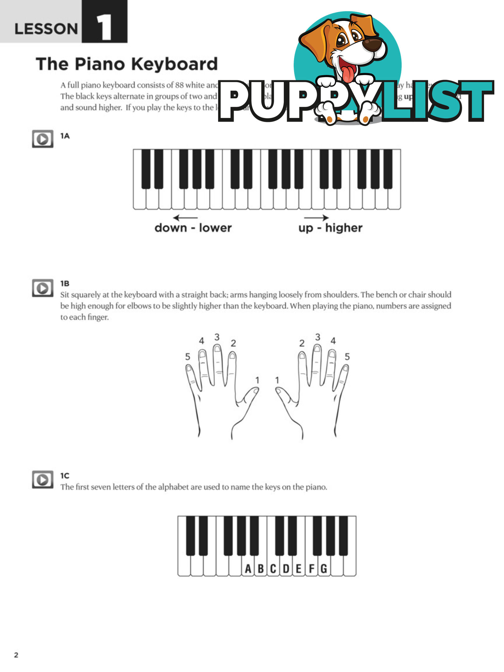 First 15 Lessons - Piano