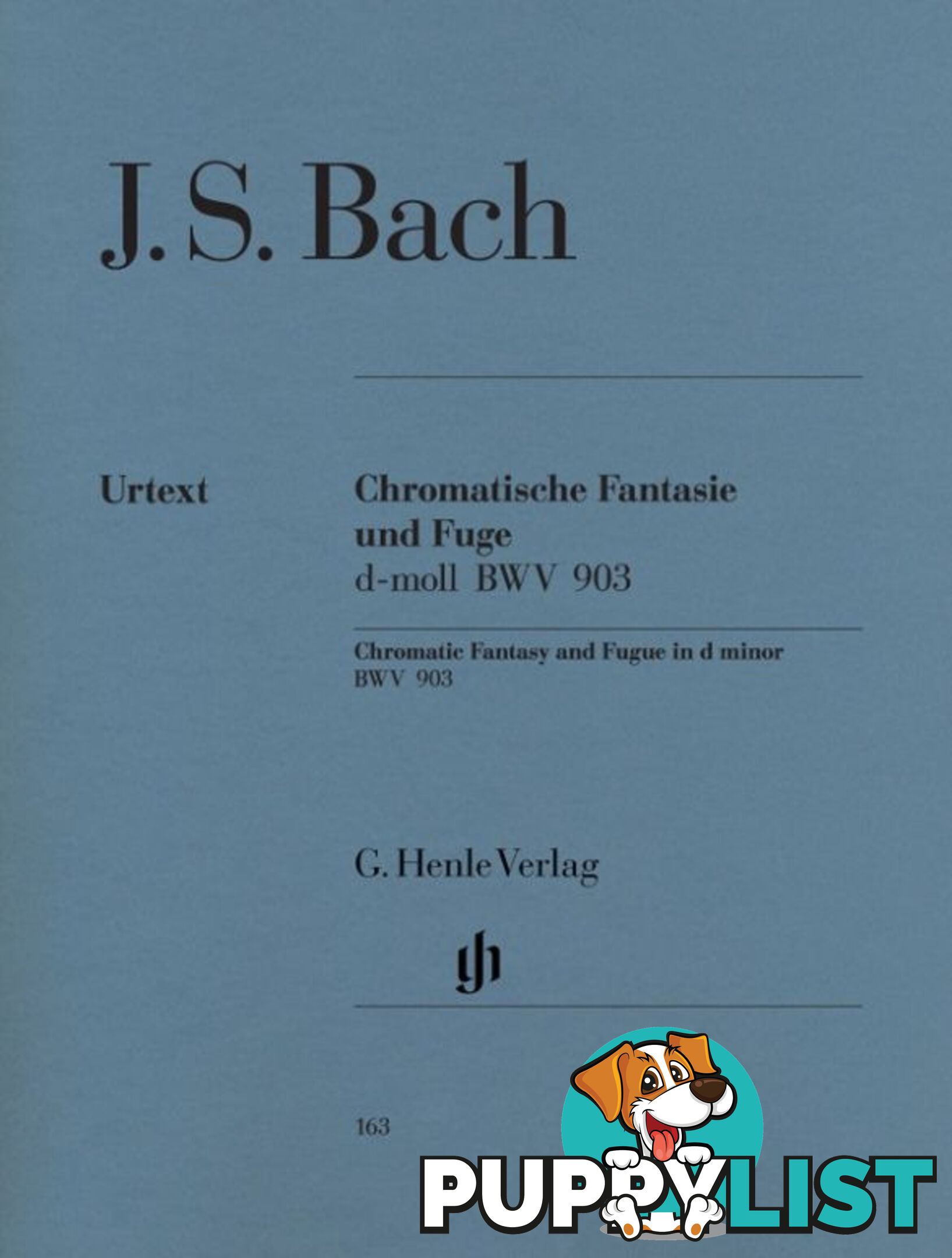 Chromatic Fantasy and Fugue d minor BWV 903  (Piano/ Harpsichord) HN163