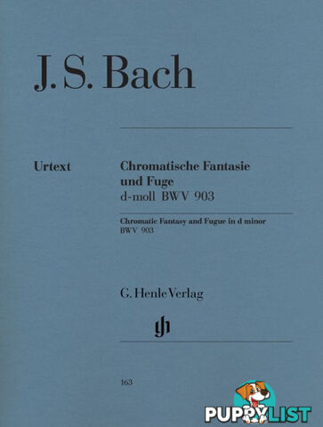 Bach JS  Chromatic Fantasy and Fugue d minor BWV 903  (Piano/ Harpsichord) HN163