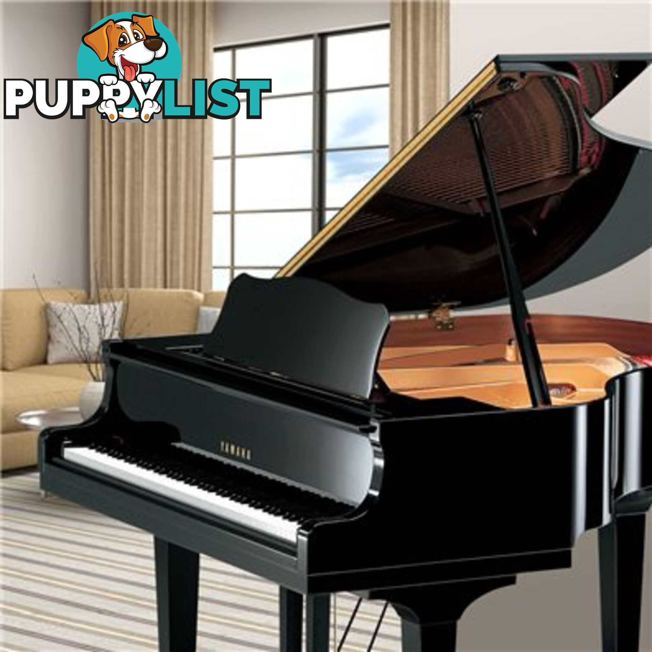  Yamaha Baby Grand Piano GB1K Ebony Polished 