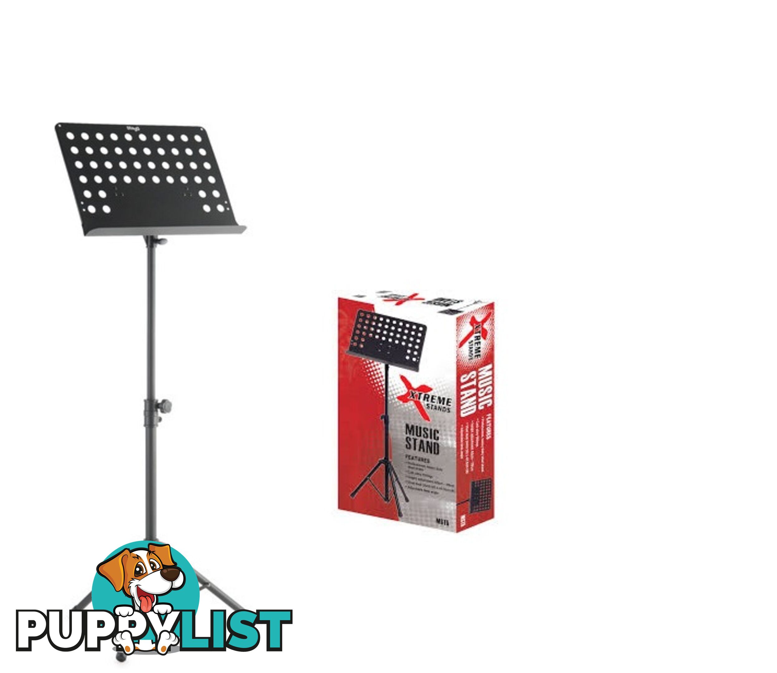 Music Stand - Xtreme MST5 Pro Quality Heavy Duty Height Adjustable 