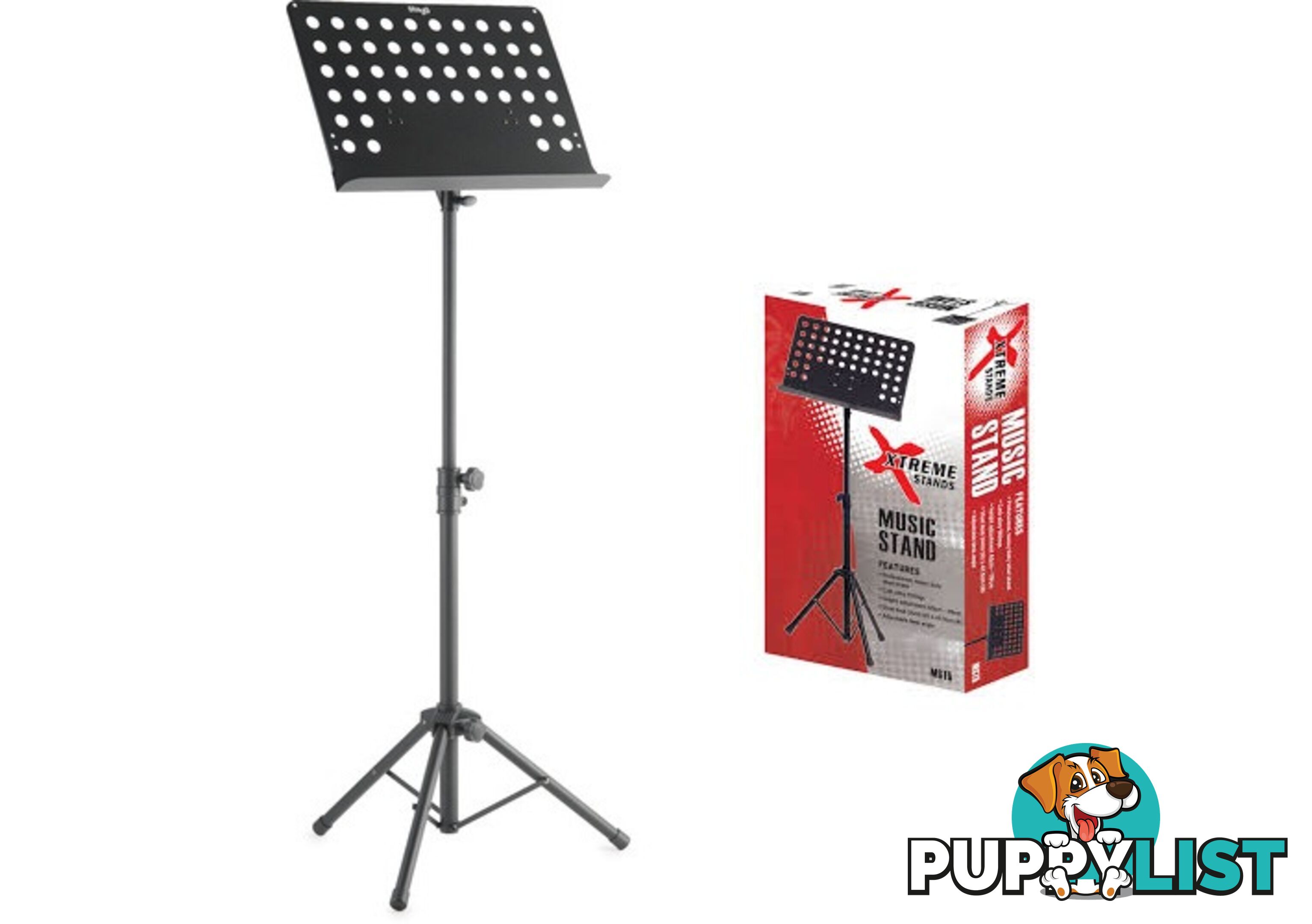 Music Stand - Xtreme MST5 Pro Quality Heavy Duty Height Adjustable 