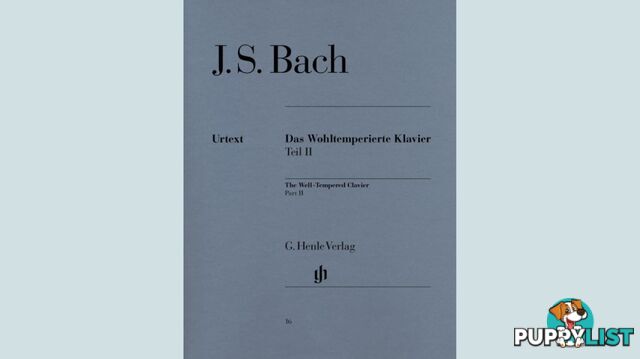 JS Bach - The Well-Tempered Clavier Part II BWV 870-893 HN016