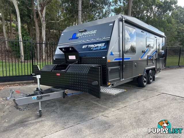 2024 21FT SUNRISE ALUMINUM FRAMED ST TROPEZ SEMI OFFROAD CARAVAN