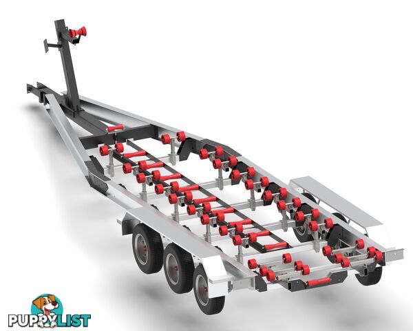 Swiftco 8.00 ALUMINIUM I BEAM Tri Axle Boat Trailer (4500kg) USA DEEMAXX Ventilated Brake system