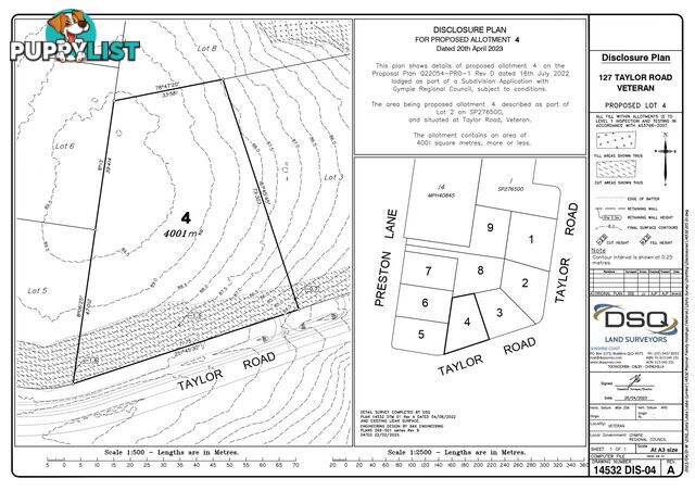 Lot 4 "Acres on Taylor" Veteran QLD 4570