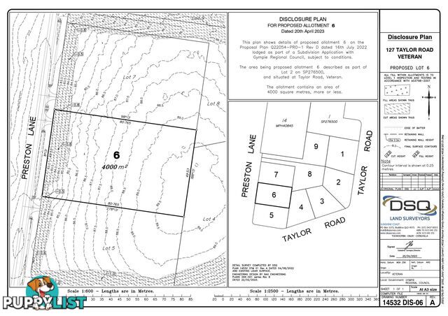 Lot 6 "Acres on Taylor" Veteran QLD 4570