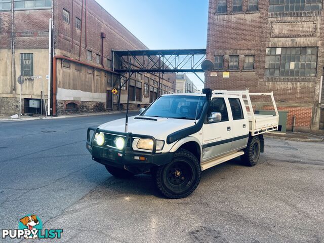 2002 HOLDEN RODEO LT SPORT (4x4) 5 SP MANUAL CREW CAB P/UP TURBO DIESEL 