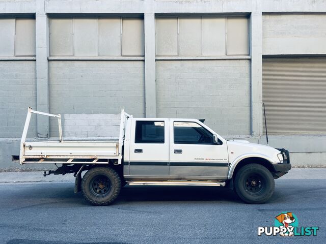 2002 HOLDEN RODEO LT SPORT (4x4) 5 SP MANUAL CREW CAB P/UP TURBO DIESEL 