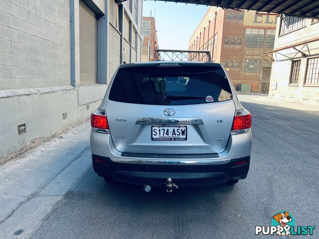 2012 TOYOTA KLUGER KX-R (4x4) 5 SEAT 5 SP AUTOMATIC 4D WAGON