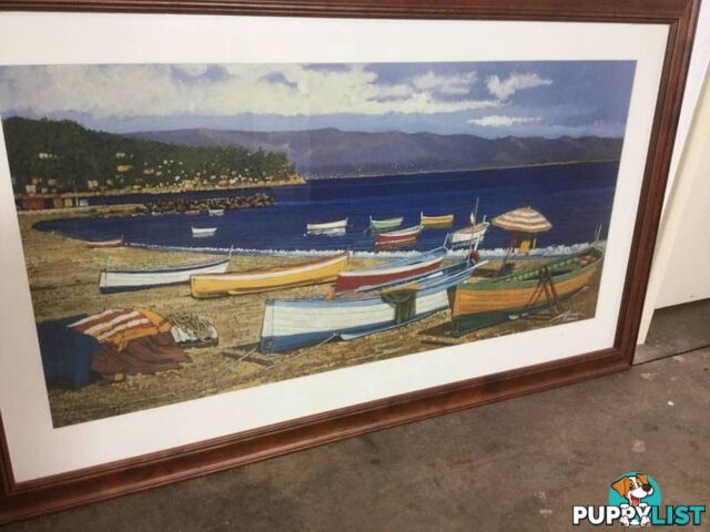 Framed print #7 125cm 76cm $30 Boats