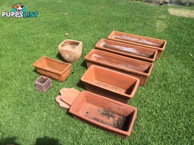 Terracotta plant pots Rectangular